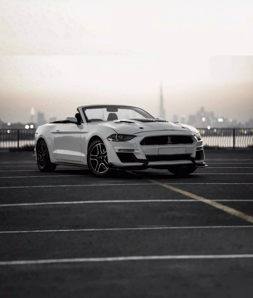 Ford Mustang convertible rental Dubai